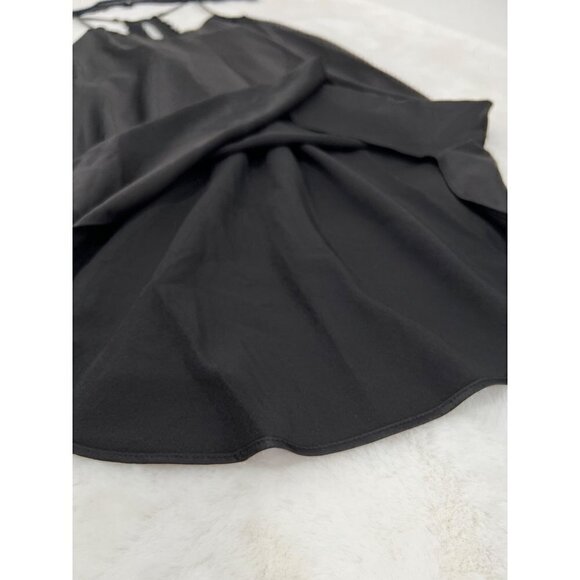 NWOT FLORA NIKROOZ Size S CHEMISE Lace detail back BLACK - Picture 8 of 12